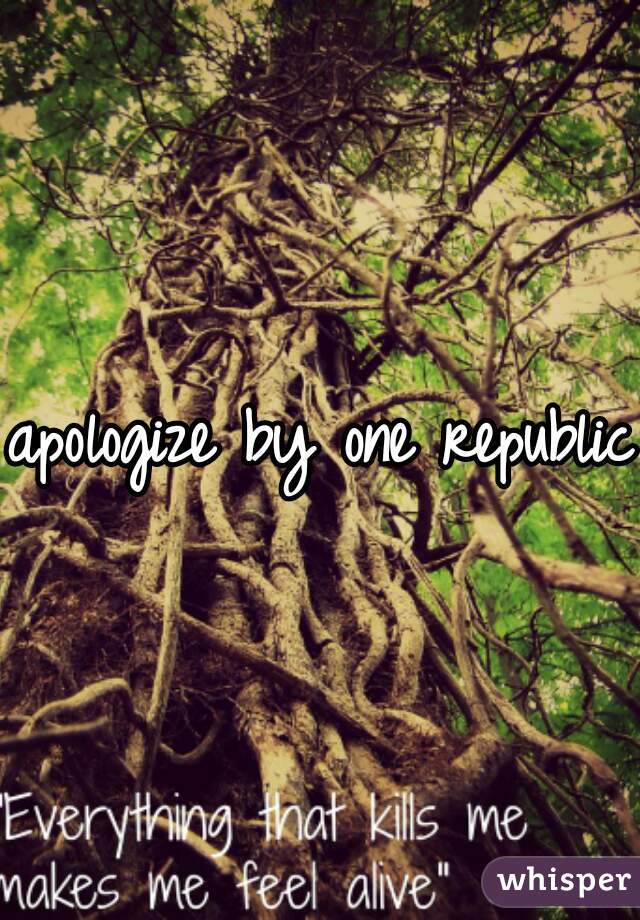 apologize by one republic