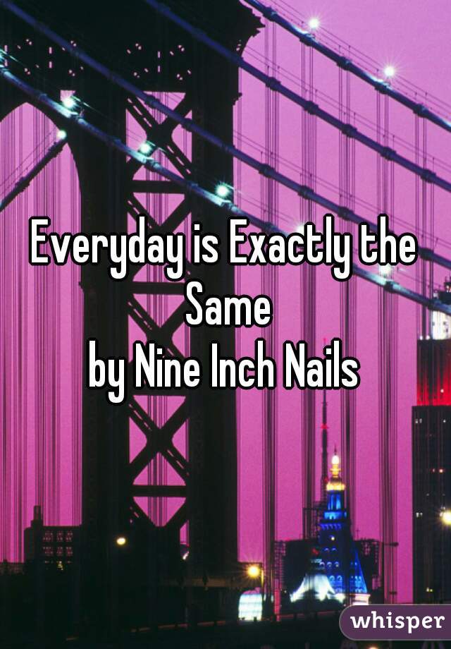 Everyday is Exactly the Same

by Nine Inch Nails



