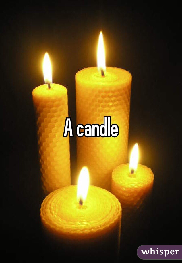 A candle 