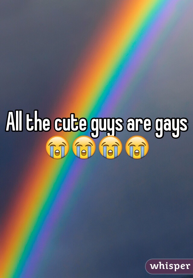 All the cute guys are gays
😭😭😭😭