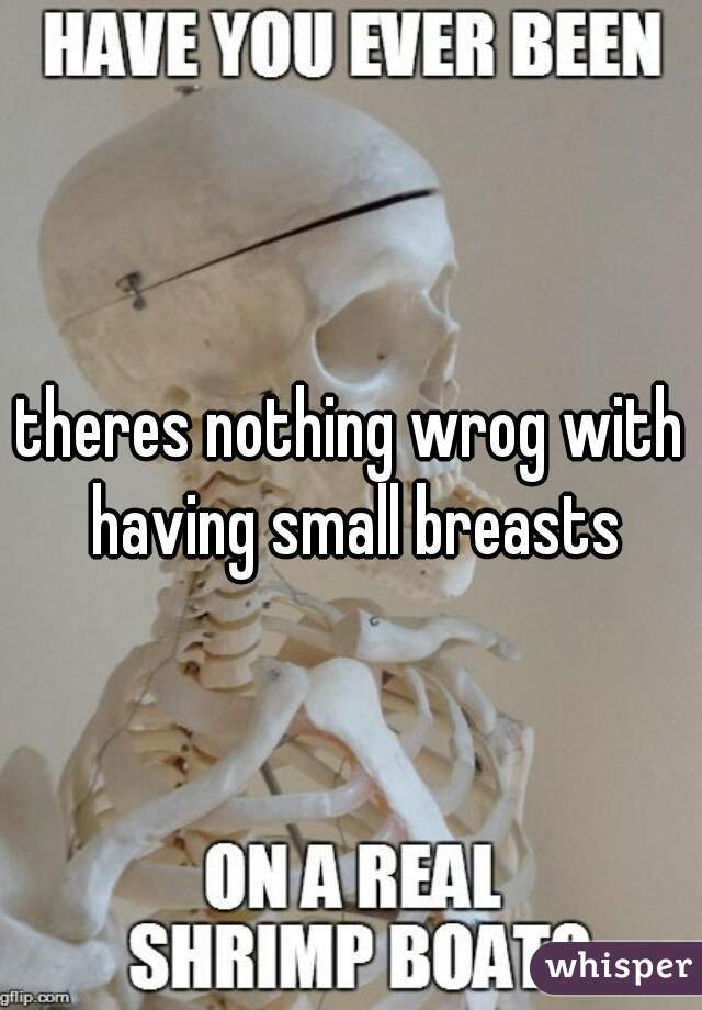 theres nothing wrog with having small breasts