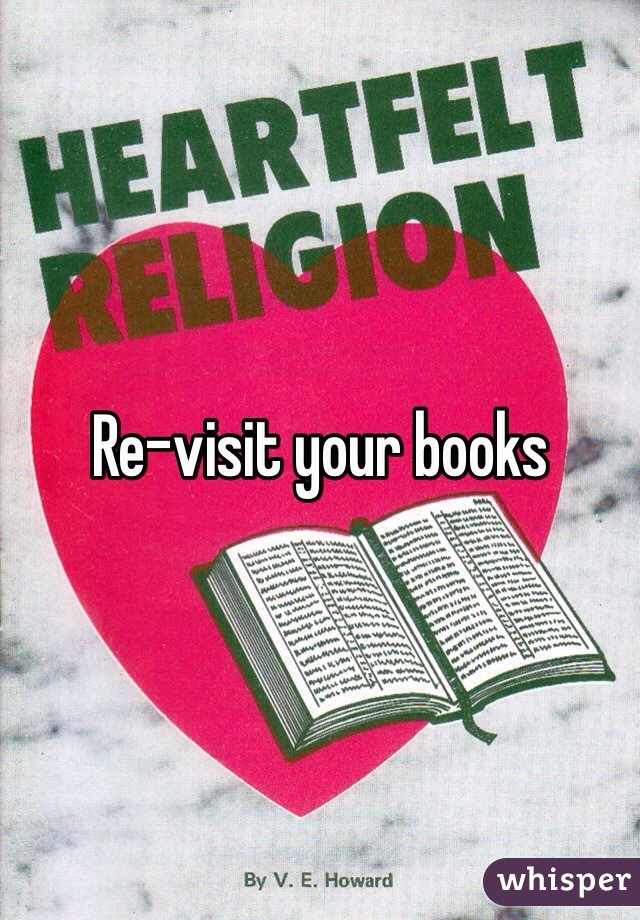 Re-visit your books