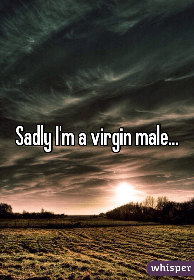 Sadly I'm a virgin male...