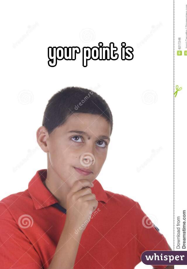 your point is 
