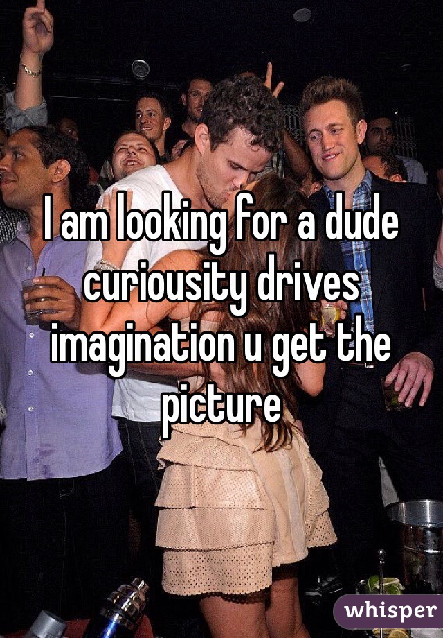 I am looking for a dude curiousity drives imagination u get the picture 