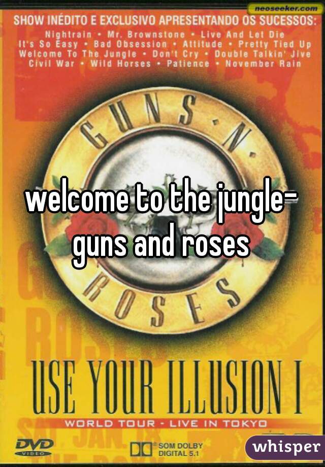 welcome to the jungle- guns and roses 