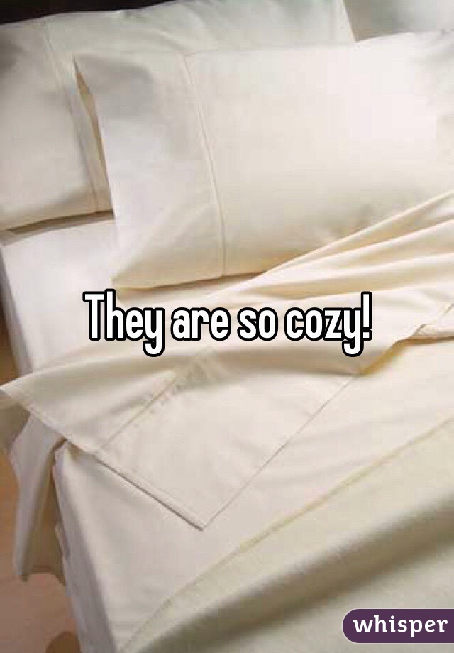 They are so cozy! 
