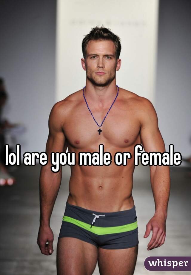 lol are you male or female