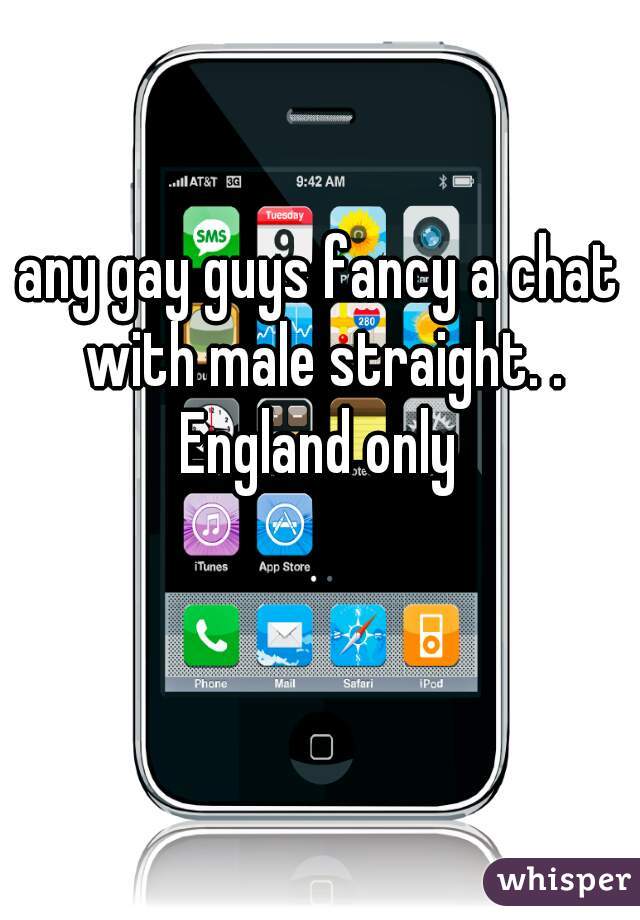 any gay guys fancy a chat with male straight. . England only 