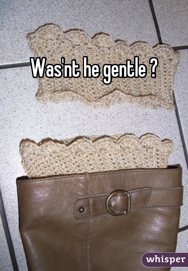 Was'nt he gentle ?