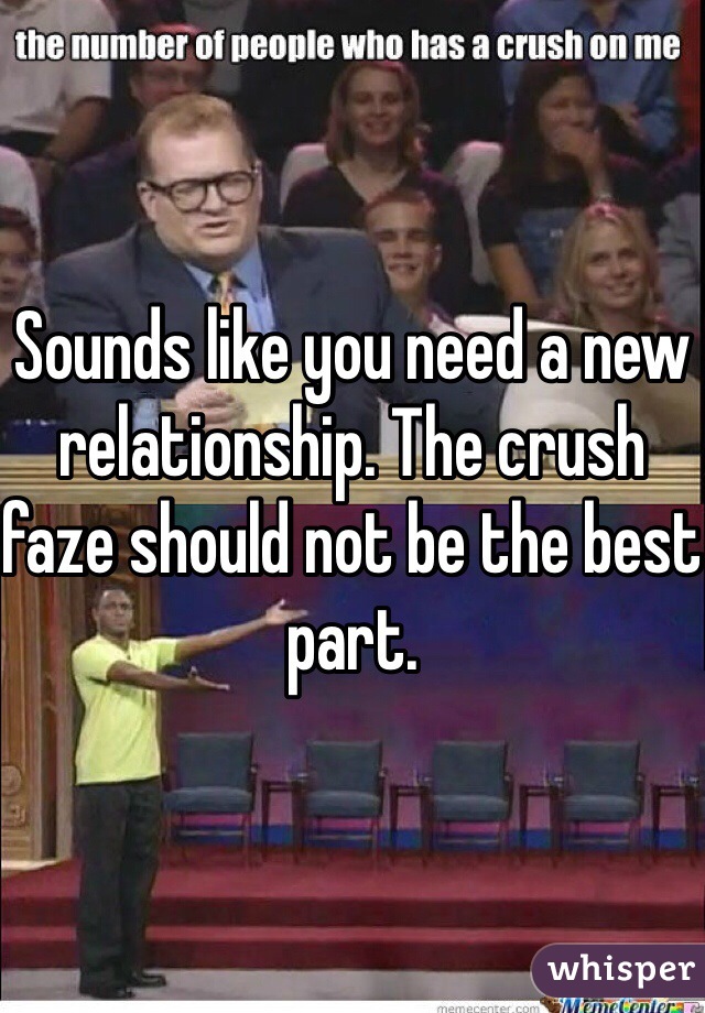 Sounds like you need a new relationship. The crush faze should not be the best part.