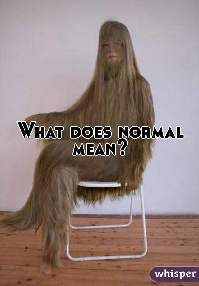 What Does Normal Mean In English