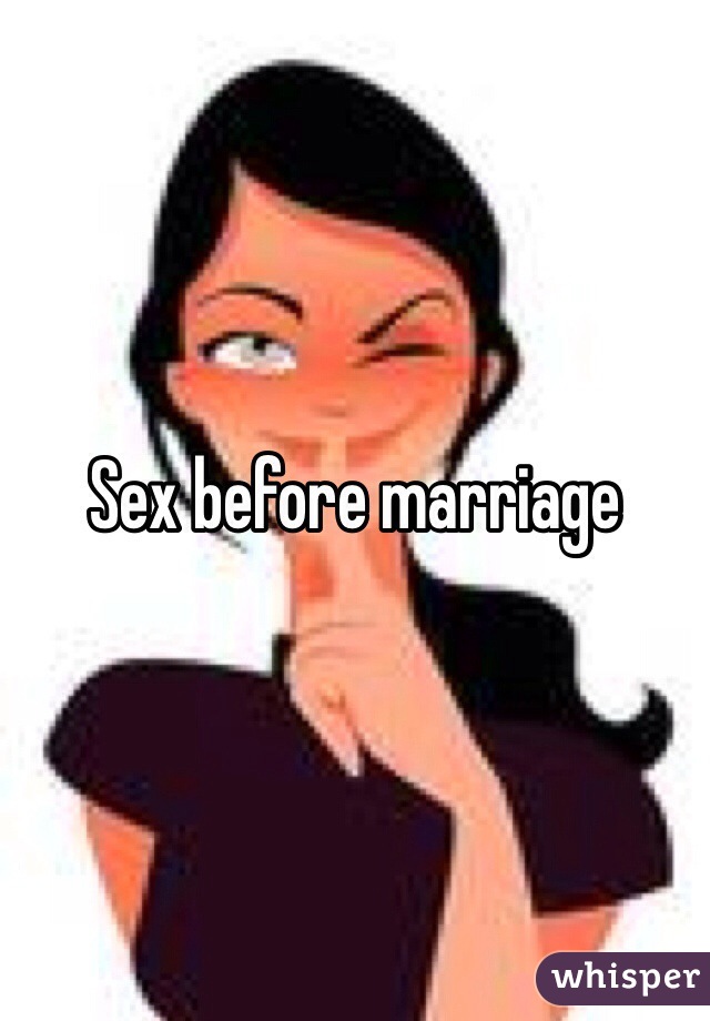 Sex before marriage