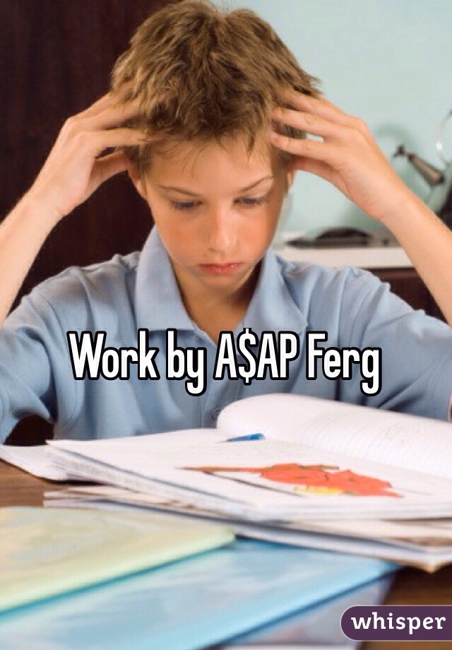 Work by A$AP Ferg