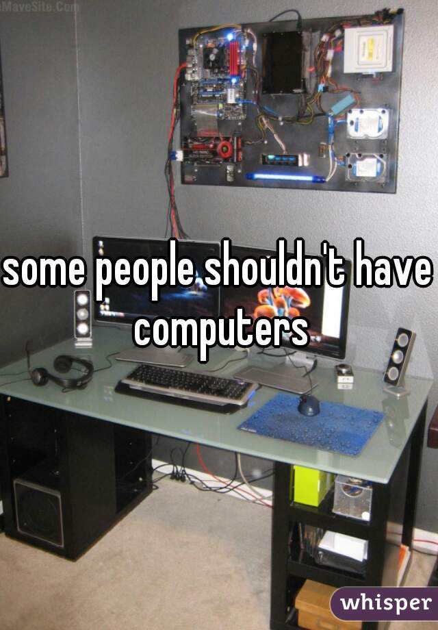 some people shouldn't have computers