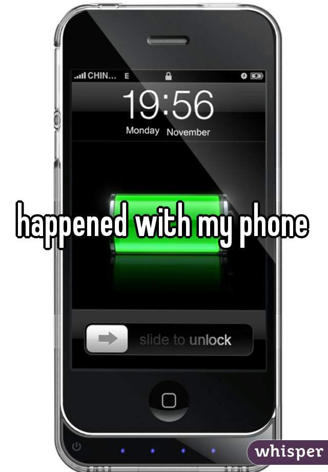 happened with my phone