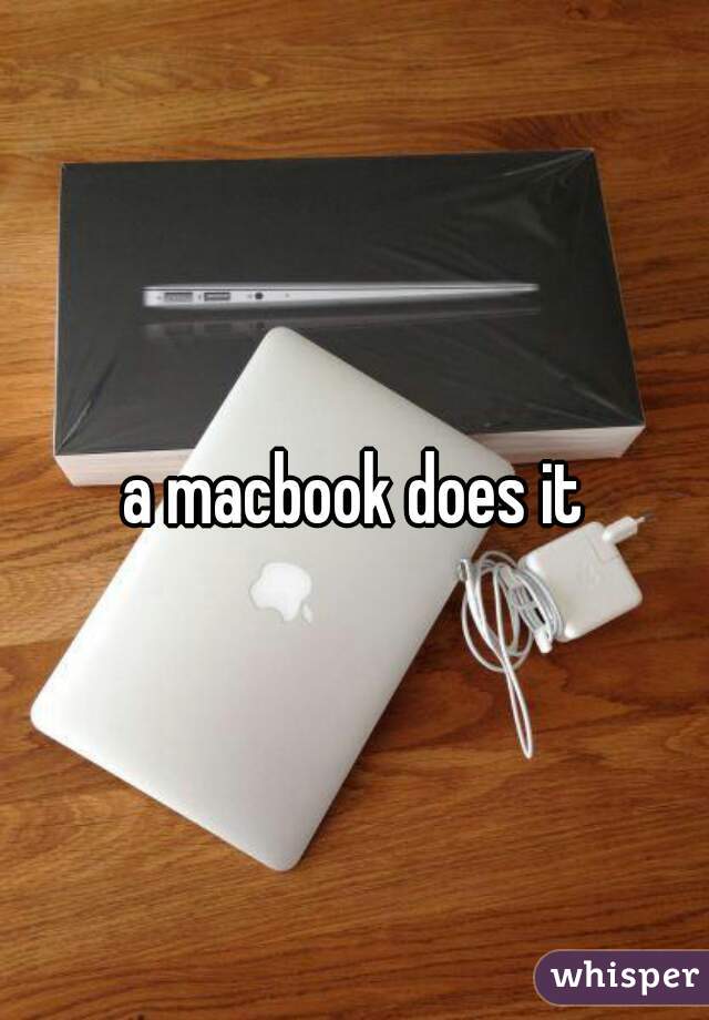 a macbook does it