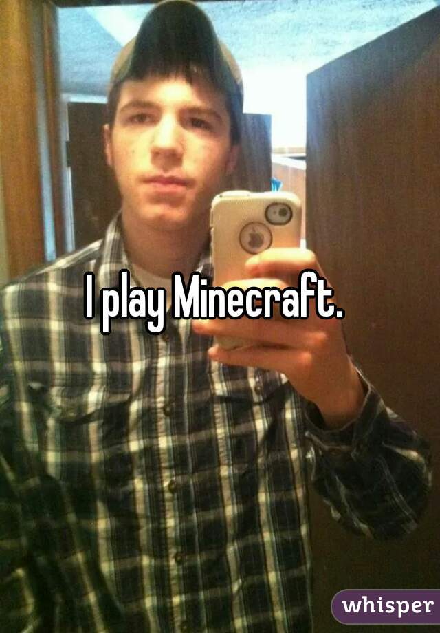 I play Minecraft. 