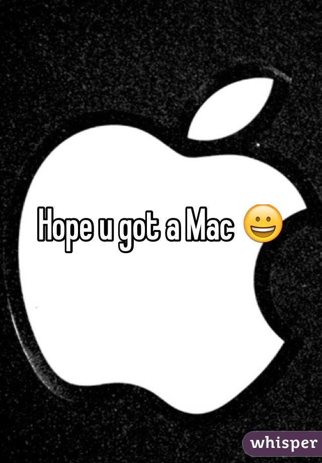 Hope u got a Mac 😀