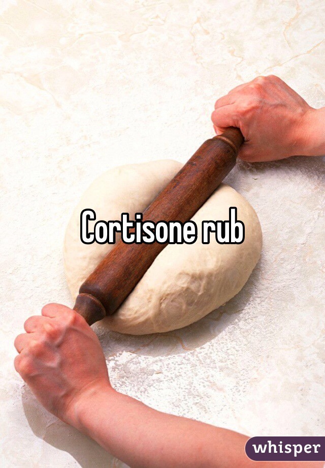 Cortisone rub