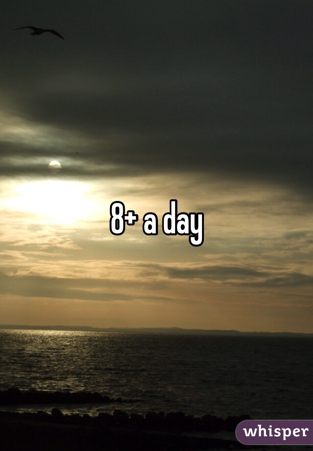 8+ a day