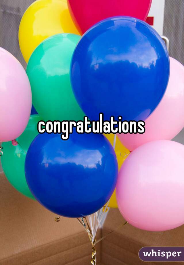 congratulations