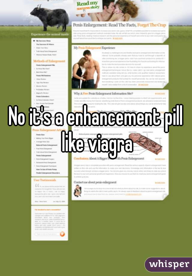 No it's a enhancement pill like viagra