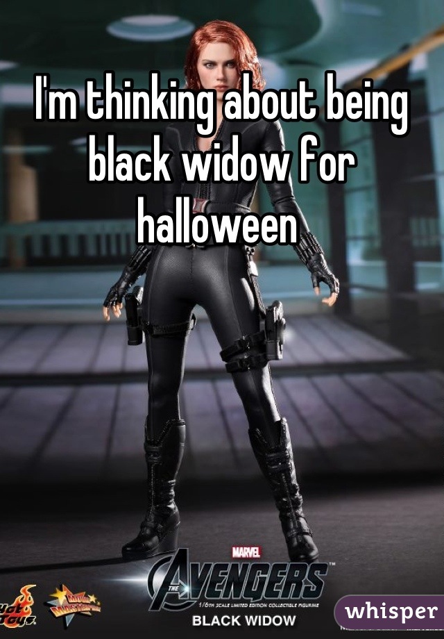 I'm thinking about being black widow for halloween 