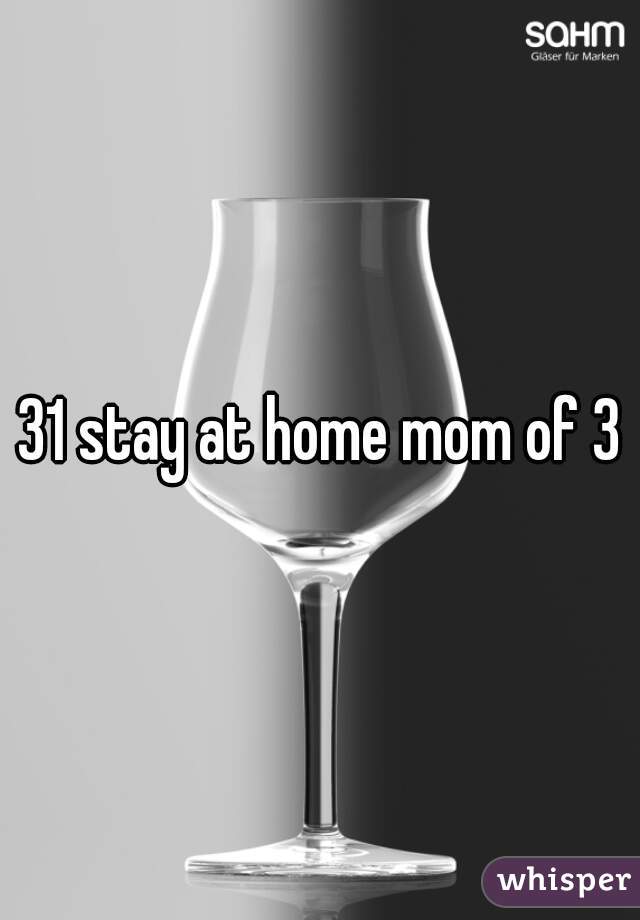 31 stay at home mom of 3