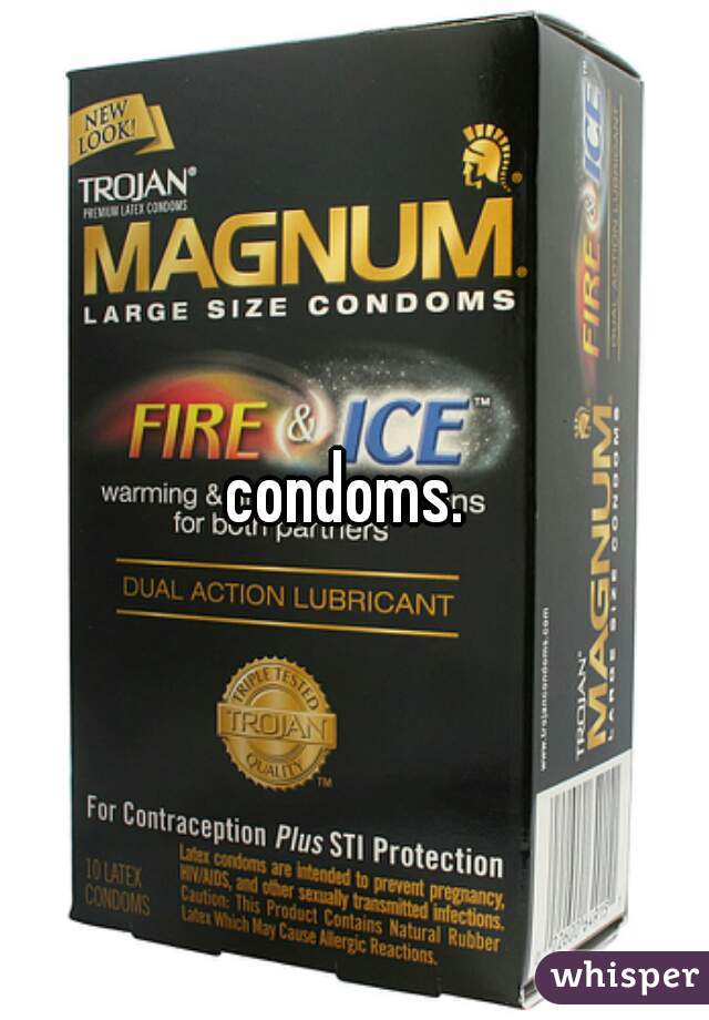 condoms. 