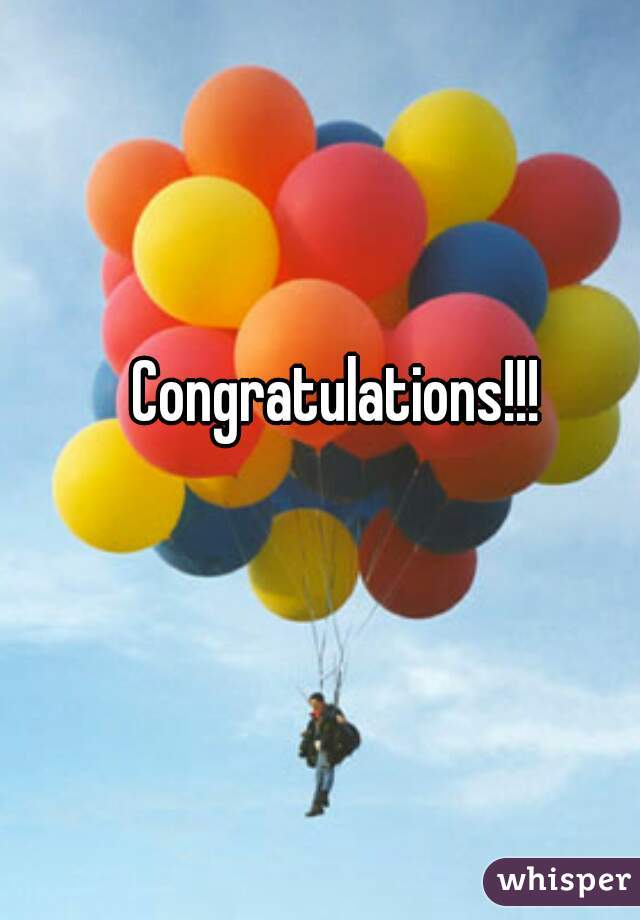 Congratulations!!!