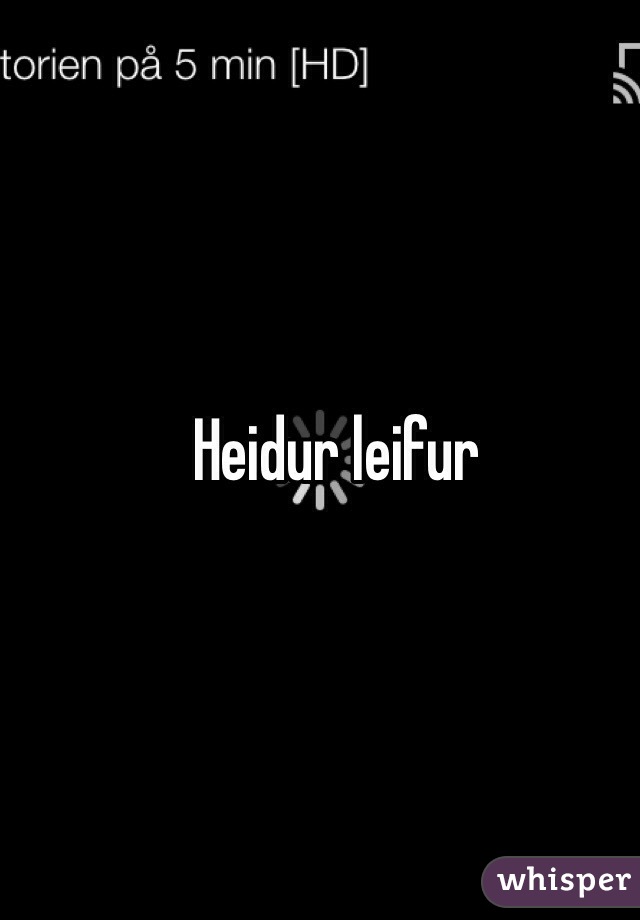 Heidur leifur