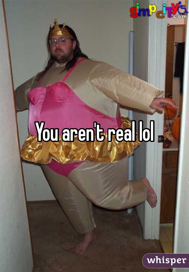 You aren't real lol