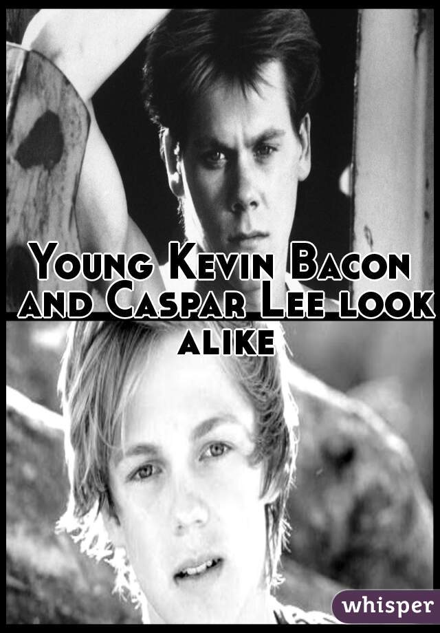 Young Kevin Bacon and Caspar Lee look alike