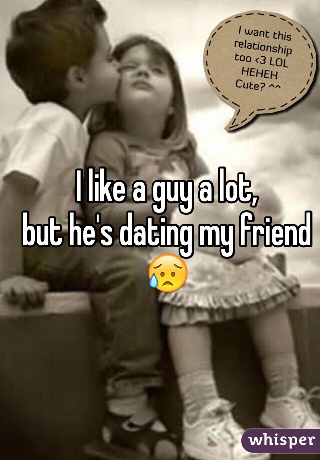 I like a guy a lot,
but he's dating my friend 😥