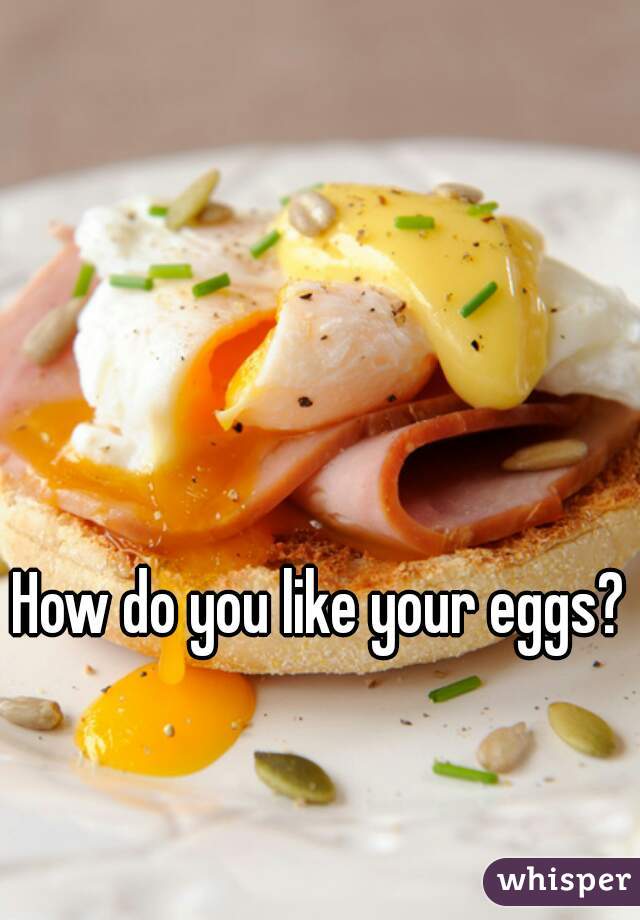 How do you like your eggs?