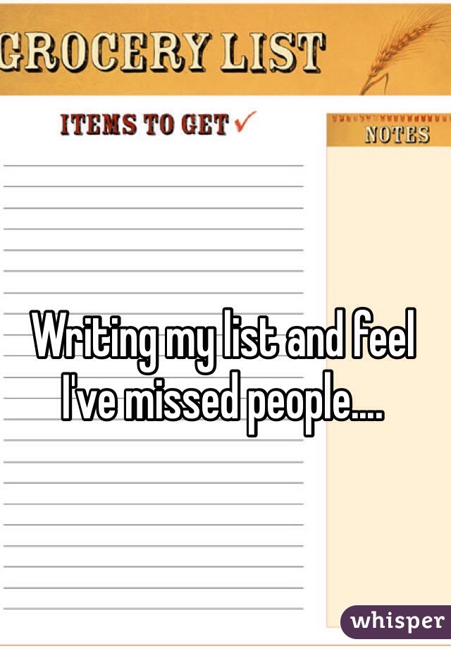 Writing my list and feel I've missed people....