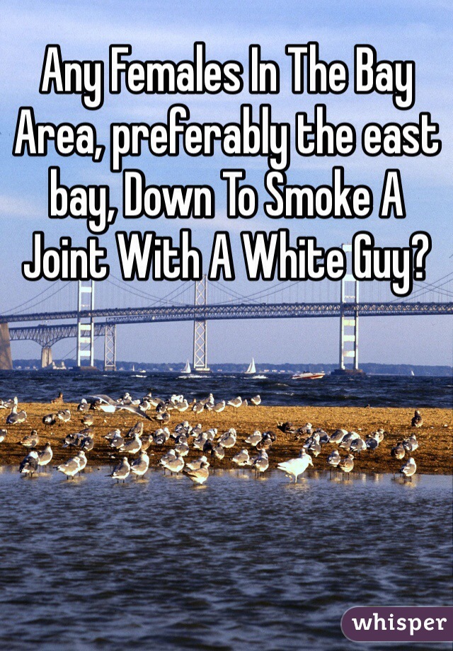 Any Females In The Bay Area, preferably the east bay, Down To Smoke A Joint With A White Guy?