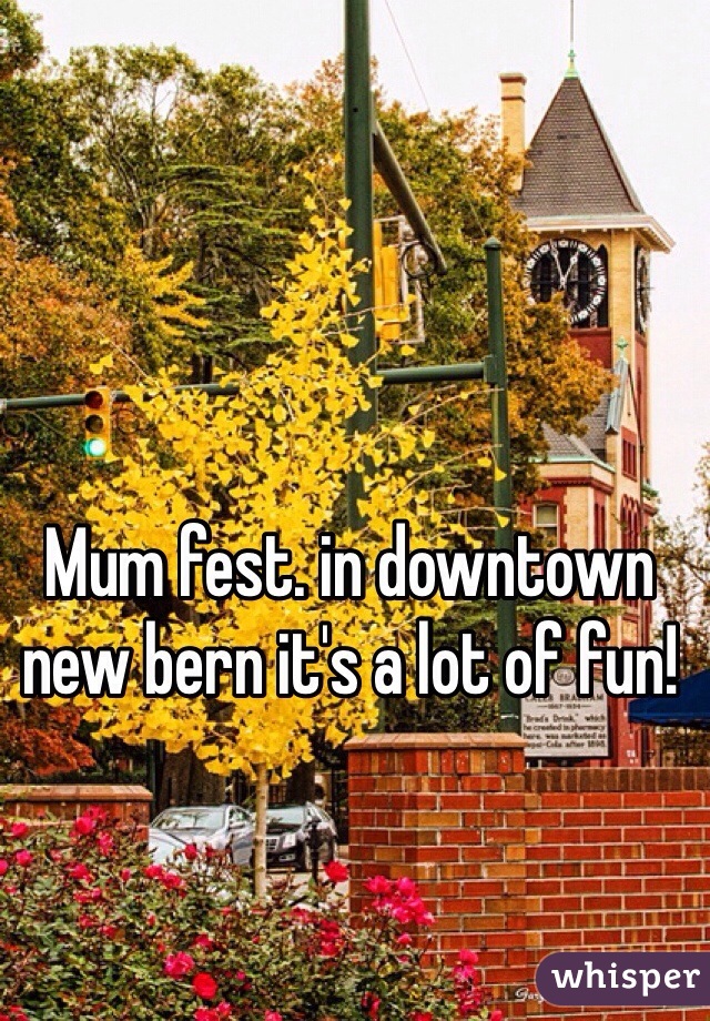 Mum fest. in downtown new bern it's a lot of fun!