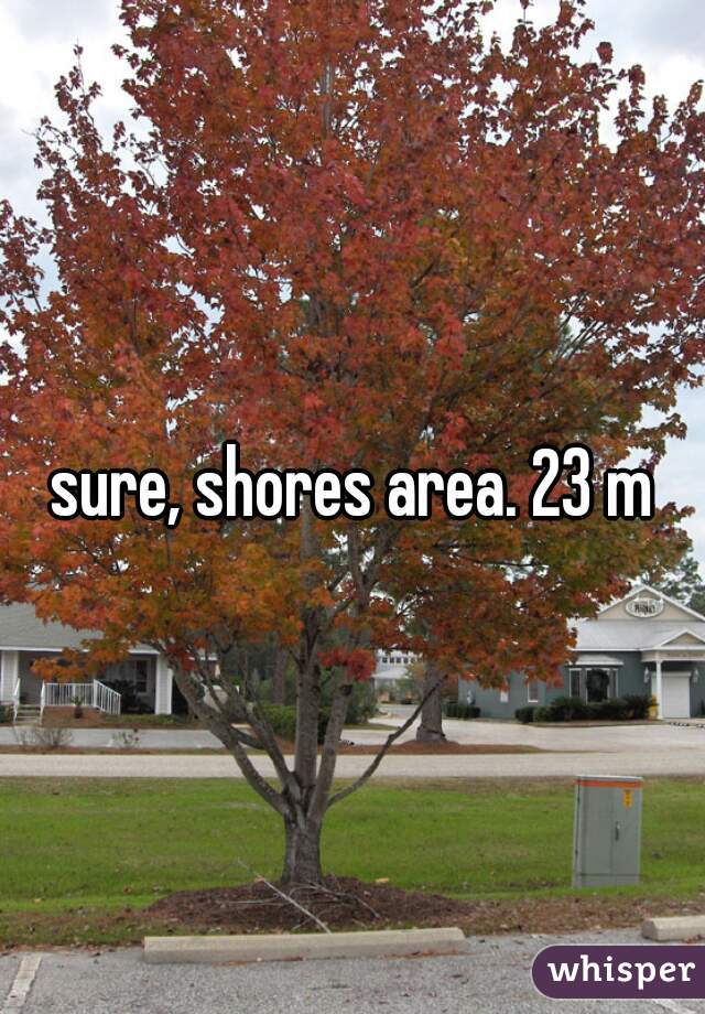 sure, shores area. 23 m