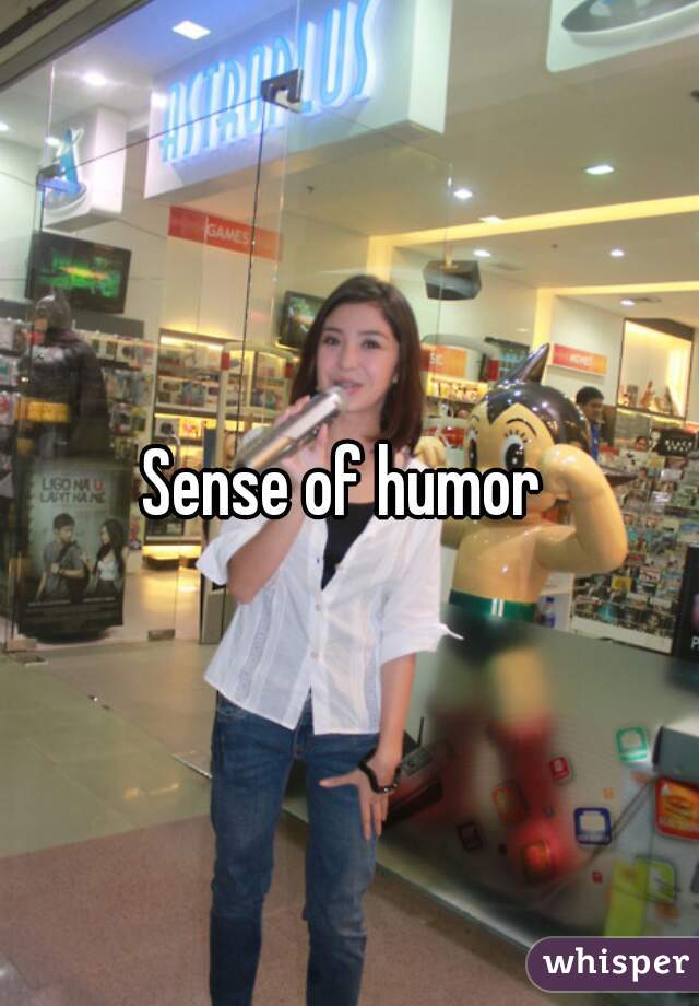 Sense of humor 