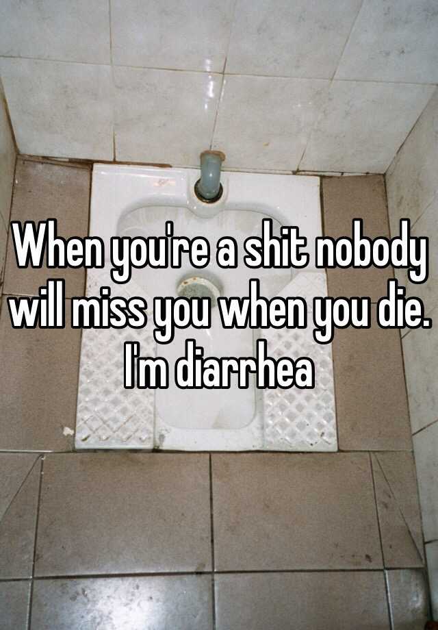 when-you-re-a-shit-nobody-will-miss-you-when-you-die-i-m-diarrhea