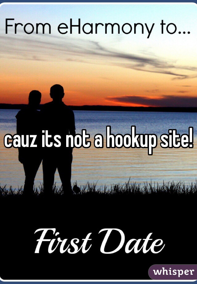 cauz its not a hookup site! 