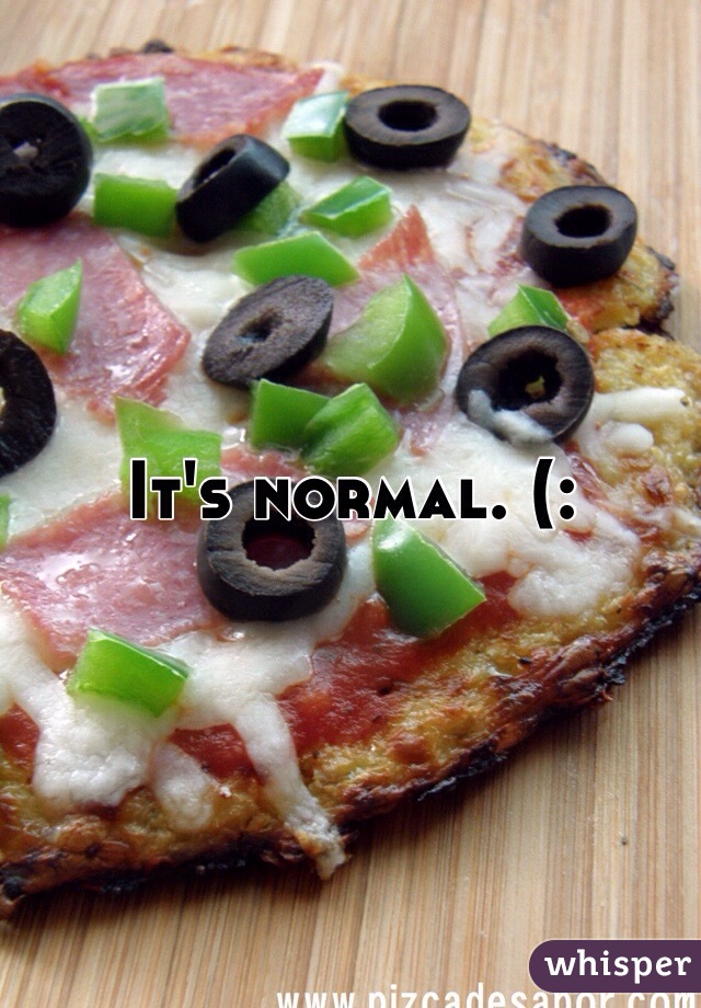 It's normal. (: