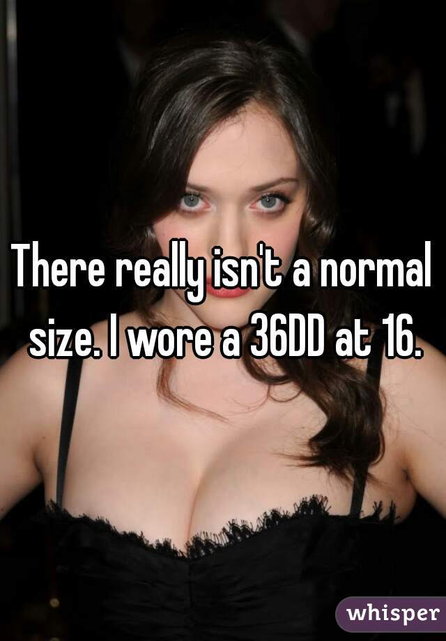 What is the normal bra size for a 16 year old girl