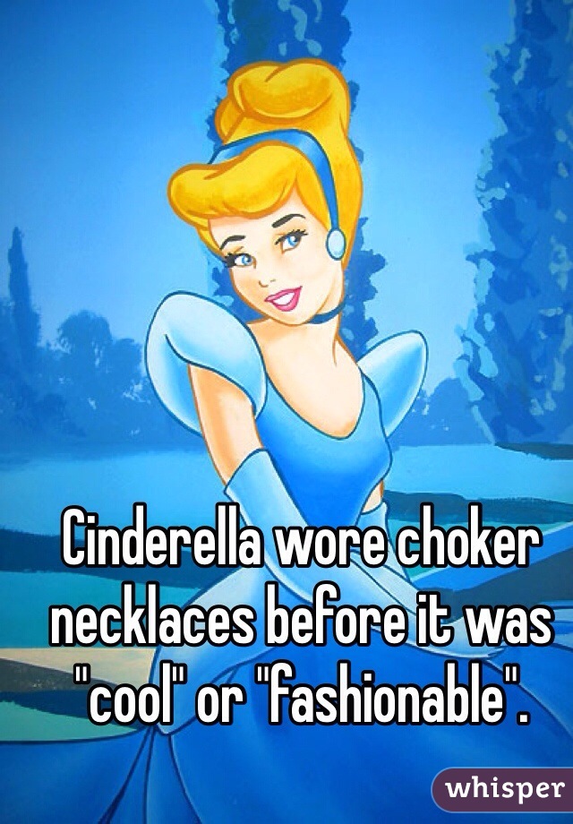 cinderella choker necklace