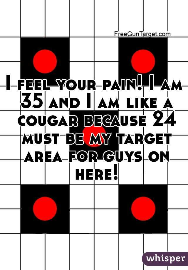 I feel your pain! I am 35 and I am like a cougar because 24 must be my target area for guys on here!