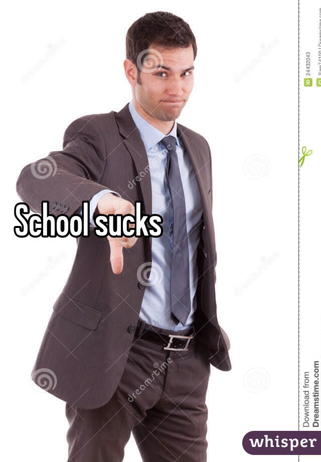 School sucks 