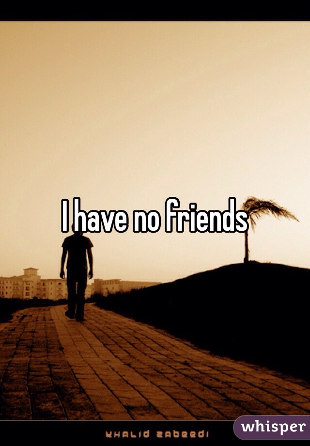 I have no friends 