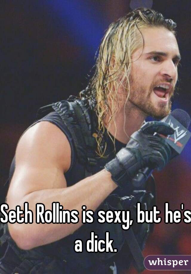 Seth Rollins is sexy, but he's a dick. 